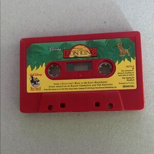 Disney The Lion King Red Audio Cassette